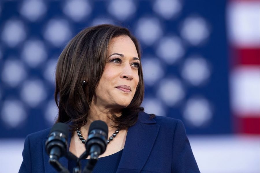 Speakers+at+the+event+referred+to+Shirley+Chisholm%2C+Carol+Mosely-Braun%2C+and+Kamala+Harris+as+role+models+and+sources+of+inspiration.+Photo+courtesy+of+Noah+Berger%2FGetty+Images.