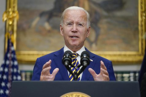 President Biden announces student debt relief on August 24, 2022. Photo Credit: AP News/Evan Vucci. 
