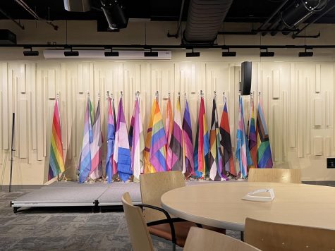 Twenty-one Pride Flags in the Falcon Hub, via The Point