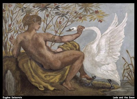 Eugene Delacroix’s painting of Leda and the Swan 